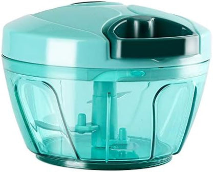 Cambom Manual Food Chopper Vegetable Cutter, Hand String Vegetable Chopper Onions Cutter for Vegetable Fruits Nuts BPA Free Food Safe Material, 550ml Gray