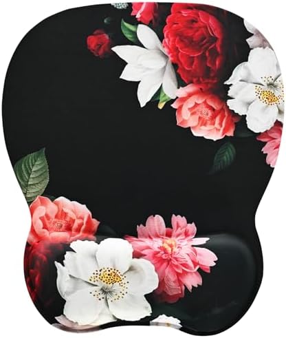 Ergonomic Mouse Pad with Wrist Support | Memory Foam Mousepad for Office and Gaming | Non-Slip Base Computer Mouse Pad | Smooth Tracking Desk Accessory | Comfortable Wrist Rest Mouse Pad - PuriLite