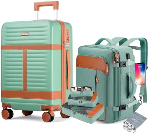 Lumesner Carry on Backpack, Extra Large 40L Flight Approved Travel Backpack for Men & Women