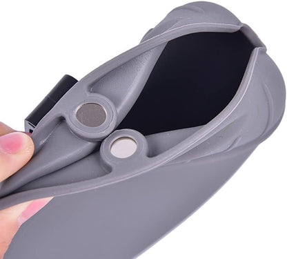 tooloflife Dog Treat Pouch, Silicone Dog Training Bag Portable Dog Treat Bag with Magnetic Closing and Waist Clip for Dog Training 3PCS Black