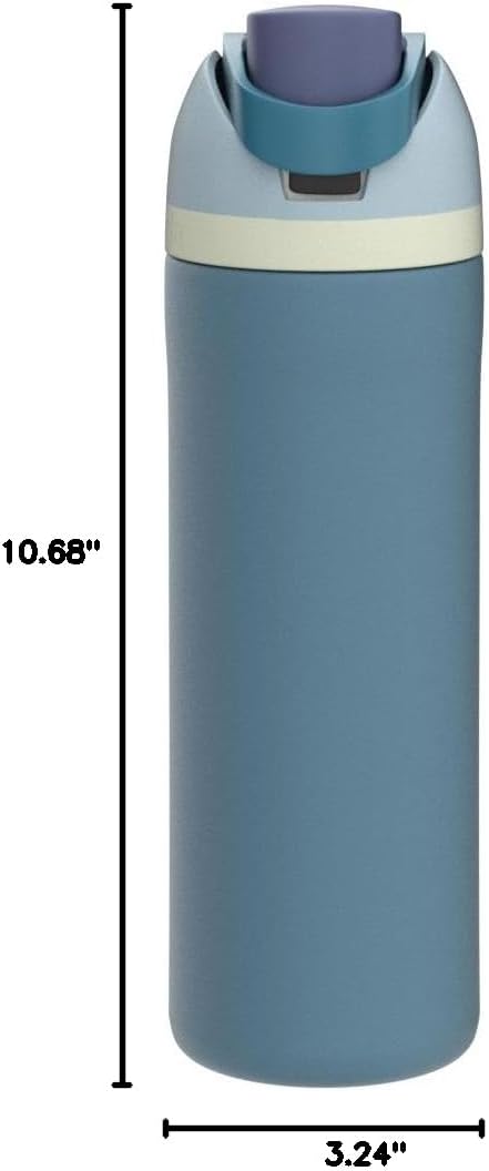 Owala Kids FreeSip Insulated Stainless Steel Water Bottle with Straw, BPA-Free Sports Water Bottle, Great for Travel, 16 oz, Celestial Sphere