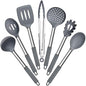 Silicone Cooking Utensils Set | Heat Resistant Kitchen Tools | Non Stick Cookware Utensils | Stainless Steel Handle Utensils | 7 Piece Cooking Set - PuriLite