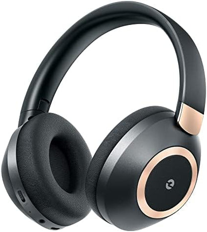 Active Noise Cancelling Headphones, 100H Playtime Headphones Bluetooth Wireless, Bluetooth Headphone Over Ear with Built-in Mic, Wireless Headphone for Travel, Home, Office, Call, Music, Meeting