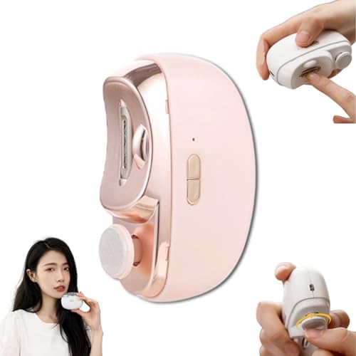 3 in 1 Automatic Electric Nail Clipper,2025 New Electric Toe Nail Clippers with Polishing,Nail Clippers for Seniors,3 in 1 Electric Nail Clipper,with 2 Adjustable Speeds,for Seniors Adults (White)
