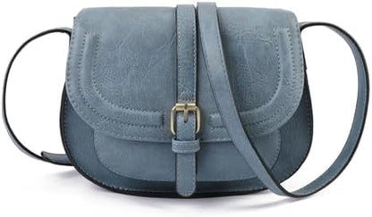 Crossbody Bags for Women Small Over the Shoulder Saddle Purses and Boho Cross body Handbags,Vegan Leather