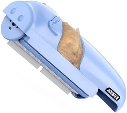 ACE2ACE Pet Hair Remover Roller, Reusable Lint Roller Hair Removal Brush Self-Cleaning Animal Fur Remover for Carpet,Sofa,Bedding-Blue