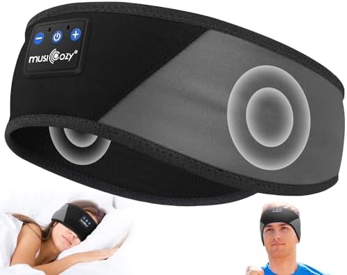 Bluetooth Sleep Headband Headphones | Wireless Sleep Mask Headphones | Music Headband for Side Sleepers | Sports Headband Earphones | Hands Free Audio Headband - PuriLite
