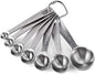 Measuring Cups, U-Taste Measuring Cups and Spoons Set of 15 in 18/8 Stainless Steel : 7 Measuring Cups and 7 Measuring Spoons with 2 D-Rings and 1 Professional Magnetic Measurement Conversion Chart
