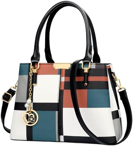 KKXIU Trendy Tote Bag for Women Lightweight Oxford Big Capacity Shoulder Purses and Handbags