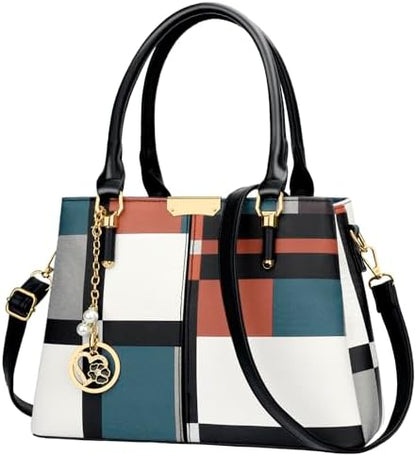 KKXIU Trendy Tote Bag for Women Lightweight Oxford Big Capacity Shoulder Purses and Handbags