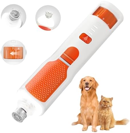 CATPICK 2-in-1 Cat Nail Clippers & Dog Nail Clippers Trimmers for Large Medium Small Dogs Cats Claw Trimmer Quick Sensor and Safety Guard USB Rechargeable with 2 LED Lights Dogs Nail Trimmer