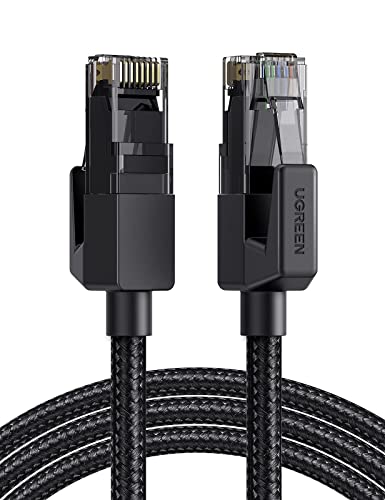 UGREEN Cat 6 Ethernet Cable Braided Cat6 Gigabit High Speed 1000Mbps Internet Cable RJ45 Shielded Network LAN Cord Compatible for PC PS5 PS4 PS3 Xbox Smart TV Router 15FT