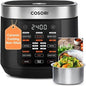 Cosori Micom Rice Cooker, 18 Functions, Nonstick Ceramic Pot, 1000W, 5Qt | Multi Cooker for Rice, Soup, Sauté, Steam, Slow Cooker, Quick Cook, Fuzzy Logic Technology, 24H Keep Warm & Timer, 50 Recipes
