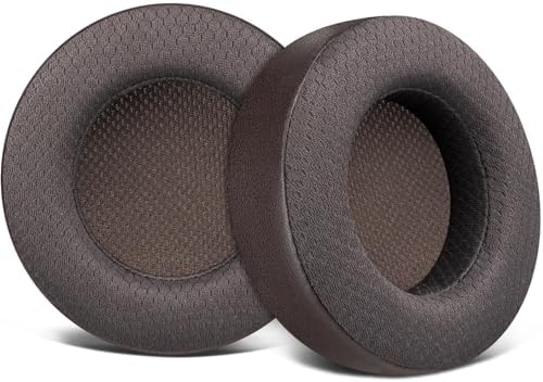 SOULWIT Ear Pads Replacement for Corsair Virtuoso RGB Wireless XT SE Gaming Headset, Earpads Cushions with Mesh Fabric, High-Density Noise Isolation Foam, Added Thickness - Black