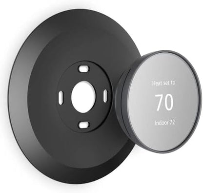 Wall Plate Made for The Nest Thermostat 2020 | Google Nest Thermostat Trim Kit Accessory | Easy Installation | Black