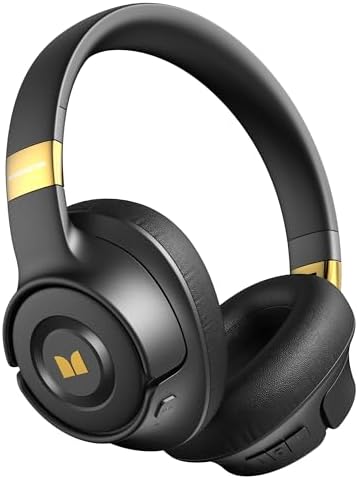 Monster Persona SE ANC Active Noise Cancelling Headphones, Bluetooth Headphones Over Ear with 60H Playtime, HiFi Stereo Audio, Deep Bass, Wireless Headphones for Home Office (Dark Black)