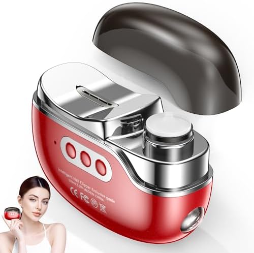 Electric Nail Clipper-3 in 1 Baby Nail Trimmer with Light & 3 Speeds, Fingernail Trimmer, Polisher & Clip Storage, USB Rechargeable Automatic Nail File for Baby, Kids, Adult Gift(Black)