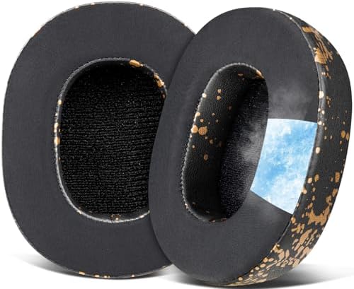 SOULWIT Replacement Earpads for Skullcandy Hesh 3/ANC/Evo & Crusher Wireless/ANC/Evo & Venue ANC Over-Ear Headphones, Ear Pads Cushions with Noise Isolation Foam - Hesh3 PL Black