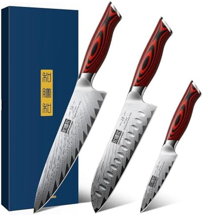 HOSHANHO Fillet Knife 7 Inch, Damascus Steel Boning Knife, Professional Fish Fillet Knife for Meat Chicken Cutting, Meat Knife with G10 Ergonomic Handle