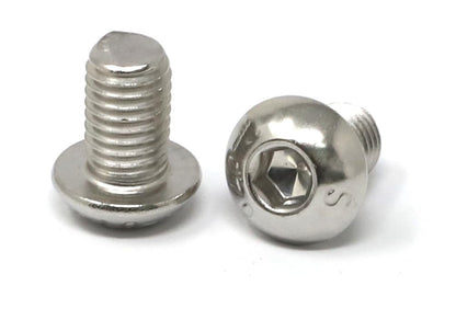 iexcell 50 Pcs M6 x 20mm Thread Pitch 1 mm Stainless Steel 304 Hex Socket Button Head Cap Screws Bolts Kit