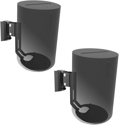 EMAQUIN Wall Mount Bracket for Sonos Era 100 Speaker (Swivel and Tilt,Sturdy Metal,Enduring Paint Finish,Easy to intall,Compatible with Sonos Era 100,Single pc,Black)