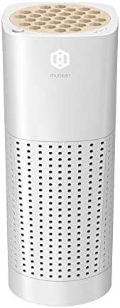 IMUNSEN M-003B Portable Air Purifier with Cypress Wood Filter, H13 True HEPA Filter, Captures Smoke, Odors, Mold, Allergens, USB Port 5V for Car, Desk and Office, Made in Korea – Black - PuriLite