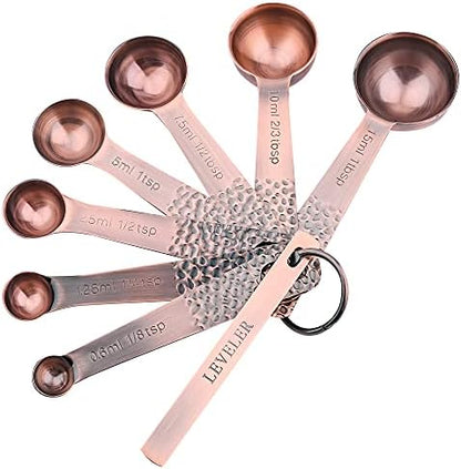 Smithcraft Measuring Cup Set of 8 Stainless Steel Measuring Cups18/8(304) Steel Material Heavy Duty 8 Measuring Cups and 1 Ring Set of 9