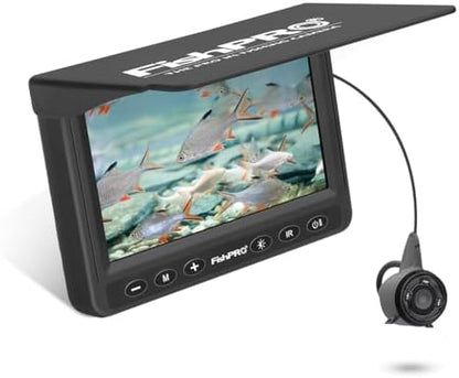 MOOCOR Underwater Fishing Camera, Portable Fish Finder Camera HD 1000 TVL Infrared LED Waterproof Camera with 4.3 Inch LCD Monitor for Ice Lake Sea Boat Kayak Fishing
