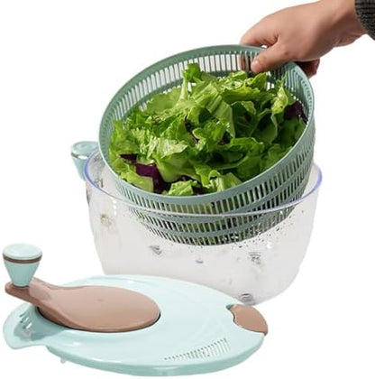 Salad Spin Washer Dryer,Quick and Easy Multi-Use Lettuce Spinner,Vegetable Dryer,Fruit Washer for Washing Fruits