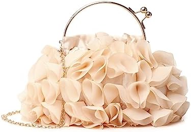 MUDUO Floral Clutch Purses for Women Satin Clutch Evening Bag Party Prom Handbags Bride Purse