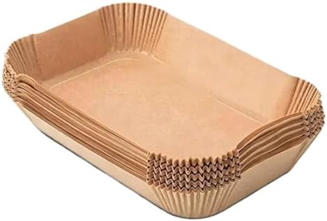Rectangular Air Fryer Paper Liners 22 × 14 cm | Non-Stick Disposable Baking Sheets 300 Pieces