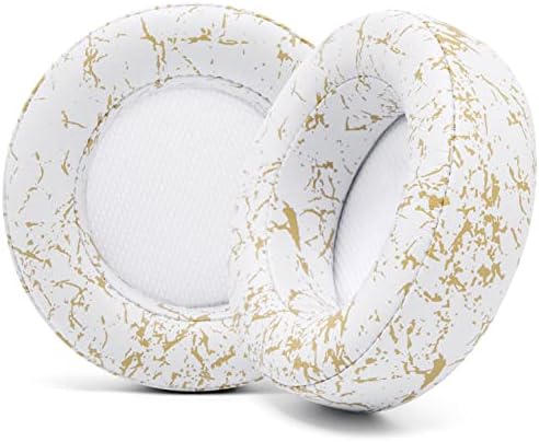 WC Upgraded Replacement Earpads for Corsair Virtuoso RGB Wireless Gaming Headset Made by Wicked Cushions | Improved Durability, Thickness, Softer Leather, and Sound Isolation | (Geo Grey)