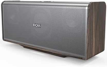 DOSS SoundBox Ultra Bluetooth Speaker with 2.1 Sound Channel Audio, 80W Superior Sound with Deep Bass, Two DSP Technologies, 18H Playtime, BT 5.3, Wireless for Home, Office, Bedroom-Gold