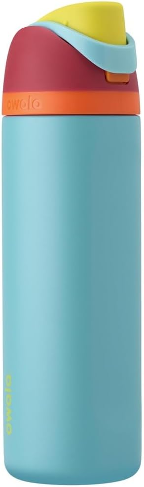 Owala Kids FreeSip Insulated Stainless Steel Water Bottle with Straw, BPA-Free Sports Water Bottle, Great for Travel, 16 oz, Celestial Sphere