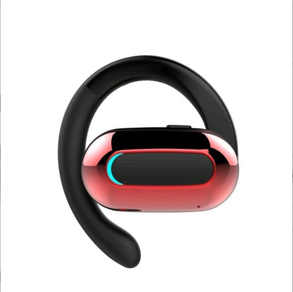 Open Ear Headphone,5.3 Bluetooth Headset for Cell Phones Wireless Earpiece Single Headset 15Hrs Talking with Noise Cancelling Mic Handsfree Earbud for iPhone Android Laptop Trucker Driver(Black)