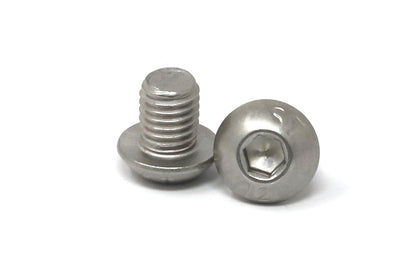 iexcell 50 Pcs M6 x 20mm Thread Pitch 1 mm Stainless Steel 304 Hex Socket Button Head Cap Screws Bolts Kit