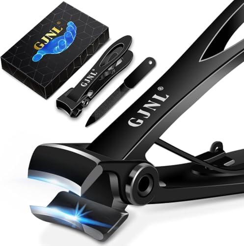 Nail Clippers for Men Thick Nails - Gifts for Men Dad Sharp Extra Large Heavy Duty Toesnail Clippers, 16mm Wide Jaw Opening Toenail Clippers for Seniors Nails Cutter