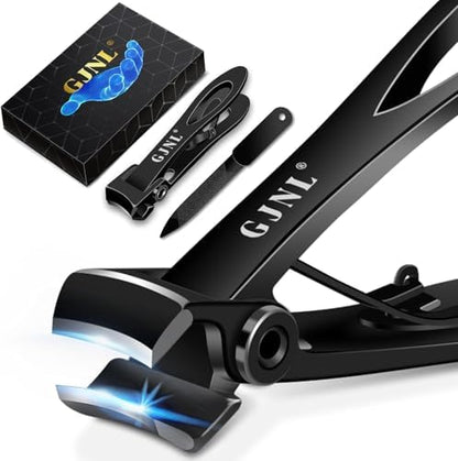 Nail Clippers for Men Thick Nails - Gifts for Men Dad Sharp Extra Large Heavy Duty Toesnail Clippers, 16mm Wide Jaw Opening Toenail Clippers for Seniors Nails Cutter