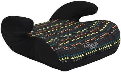 Cosco Kids Topside Lightweight Backless Belt-Positioning Booster Car Seat, Washable Cover, Black
