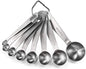 Measuring Cups, U-Taste Measuring Cups and Spoons Set of 15 in 18/8 Stainless Steel : 7 Measuring Cups and 7 Measuring Spoons with 2 D-Rings and 1 Professional Magnetic Measurement Conversion Chart