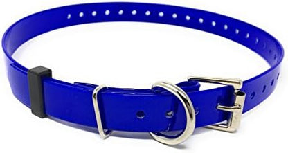 Sparky PetCo Compatible 3/4" Waterproof Biothane Replacement Roller Buckle Dog Collar E Collar Garmin SportDogs (Blue)