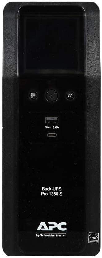 APC BR1000MS Sine Wave UPS Battery Backup & Surge Protector, 1000VA, Backups Pro, Black