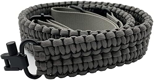 VVAAGG Two-Point Sling with Swivel, Non-Slip Paracord Sling with Adjustable Length Strap