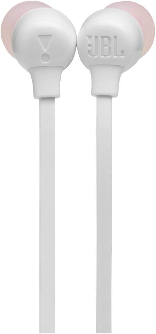 JBL Tune 125BT Wireless in-Ear Bluetooth Headphones, 16 Hour Playtime - White