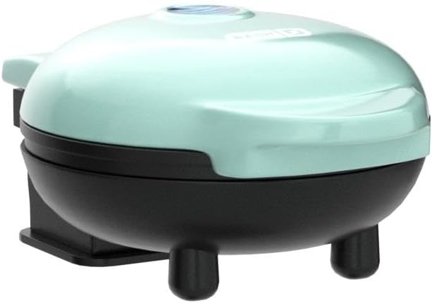 DASH Mini Maker Waffle Maker + Griddle, 2-Pack Griddle + Waffle Iron - Aqua