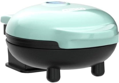 DASH Mini Maker Waffle Maker + Griddle, 2-Pack Griddle + Waffle Iron - Aqua