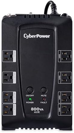 CyberPower CP685AVRG AVR UPS System, 685VA/390W, 8 Outlets, Compact