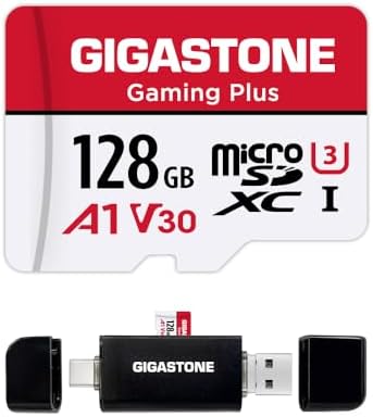 GIGASTONE 256GB Camera Plus Memory Card 2-Pack, Read Speed up to 100MB/s. Ideal for Full HD Video Gopro Drone Android Camera, A1 Micro SDXC Card with Mini Case and SD Adapter