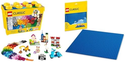 LEGO Classic Large Creative Brick Box 10698 Building Toy Set, Toy Storage Solution for Home or Classrooms, Interactive Building Toy for Kids, Boys, and Girls