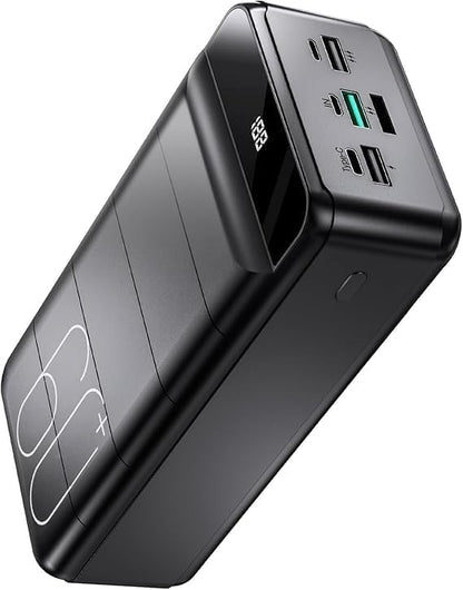 PowerBank 60000mAh Fast Charging,Battery Pack 22.5W Power Bank with USB C, Portable Charger,4 Outputs and 3 Inputs LED Display Compatible with Android Tablets iPhone etc.
